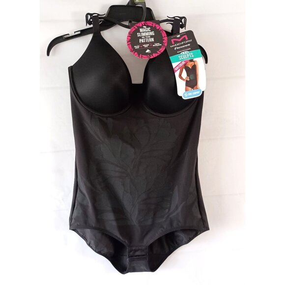Maidenform Flexees Ultra Firm Bodyshaper Bra XL Black NWT Shapewear Slimming - Picture 1 of 7